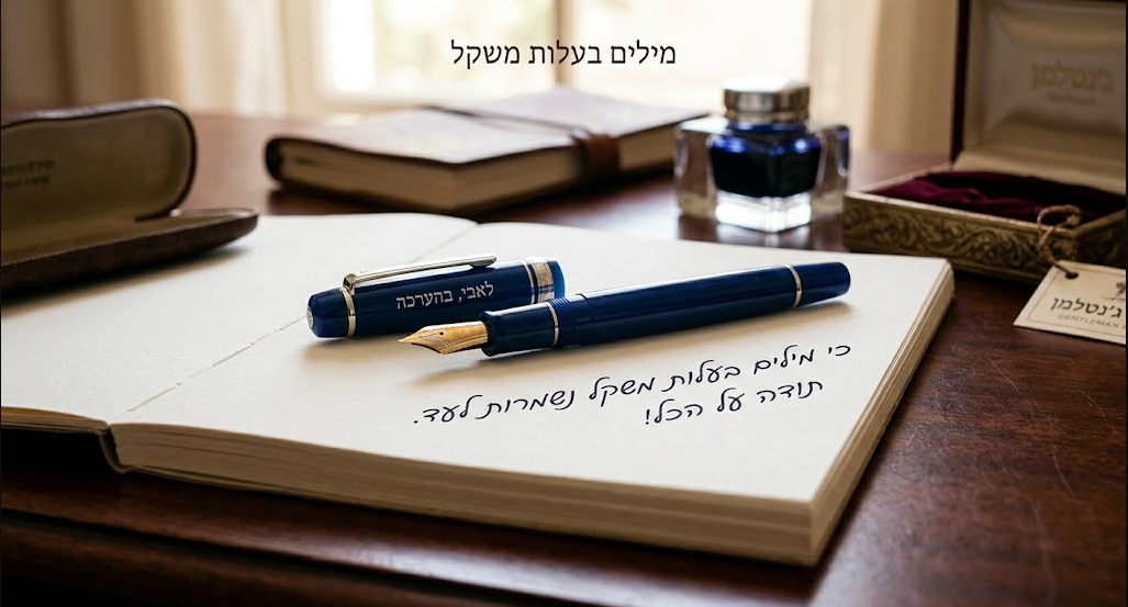 מילים בעלות משקל: למה עט יוקרתי עם חריטה אישית היא המתנה המושלמת?