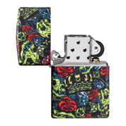מצית זיפו כתר גולגולת זוהר בחושך