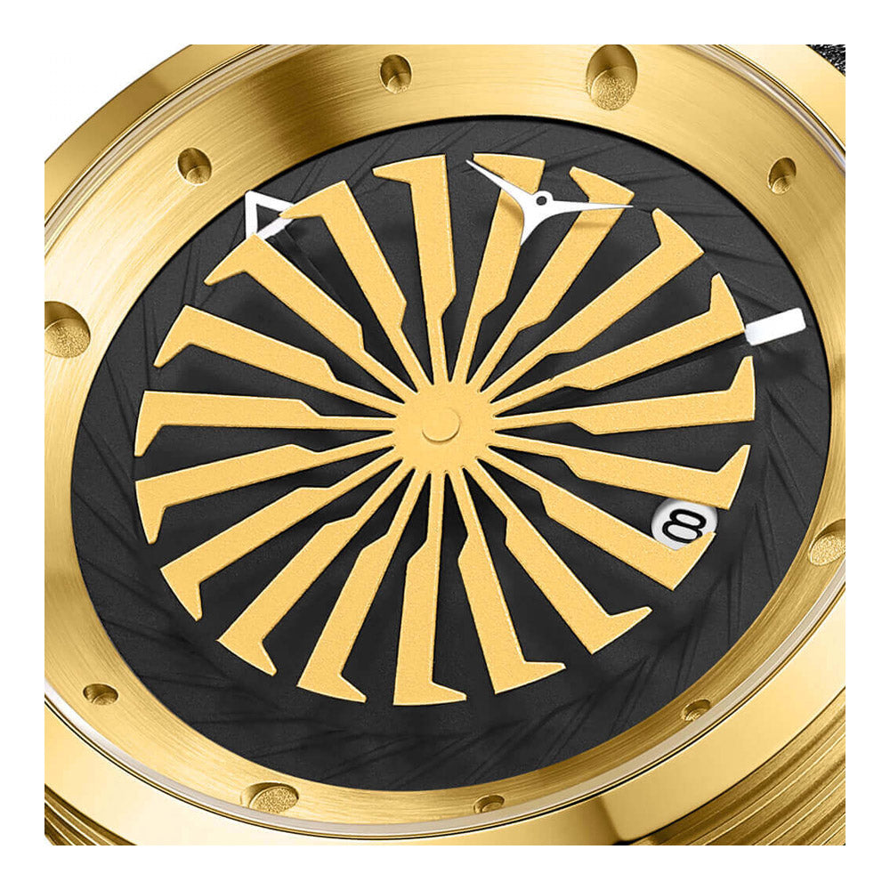 שעון יד לגבר ZINVO מסדרת BLADE דגם 12K