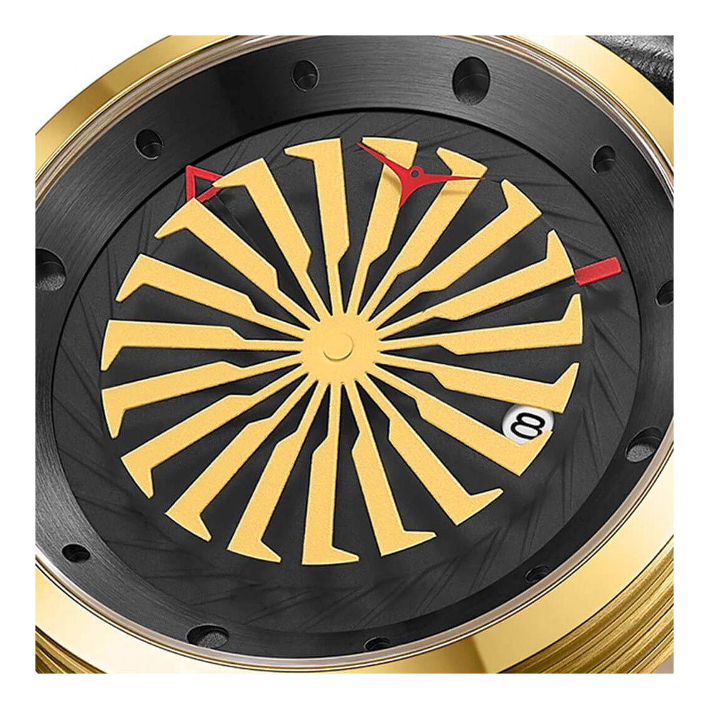 שעון יד לגבר ZINVO מסדרת BLADE דגם ONYX
