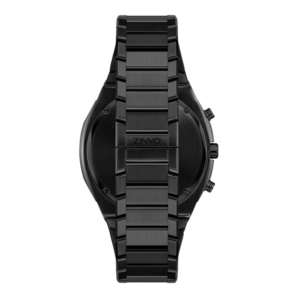 שעון יד לגבר ZINVO מסדרת CHRONO דגם BLACK