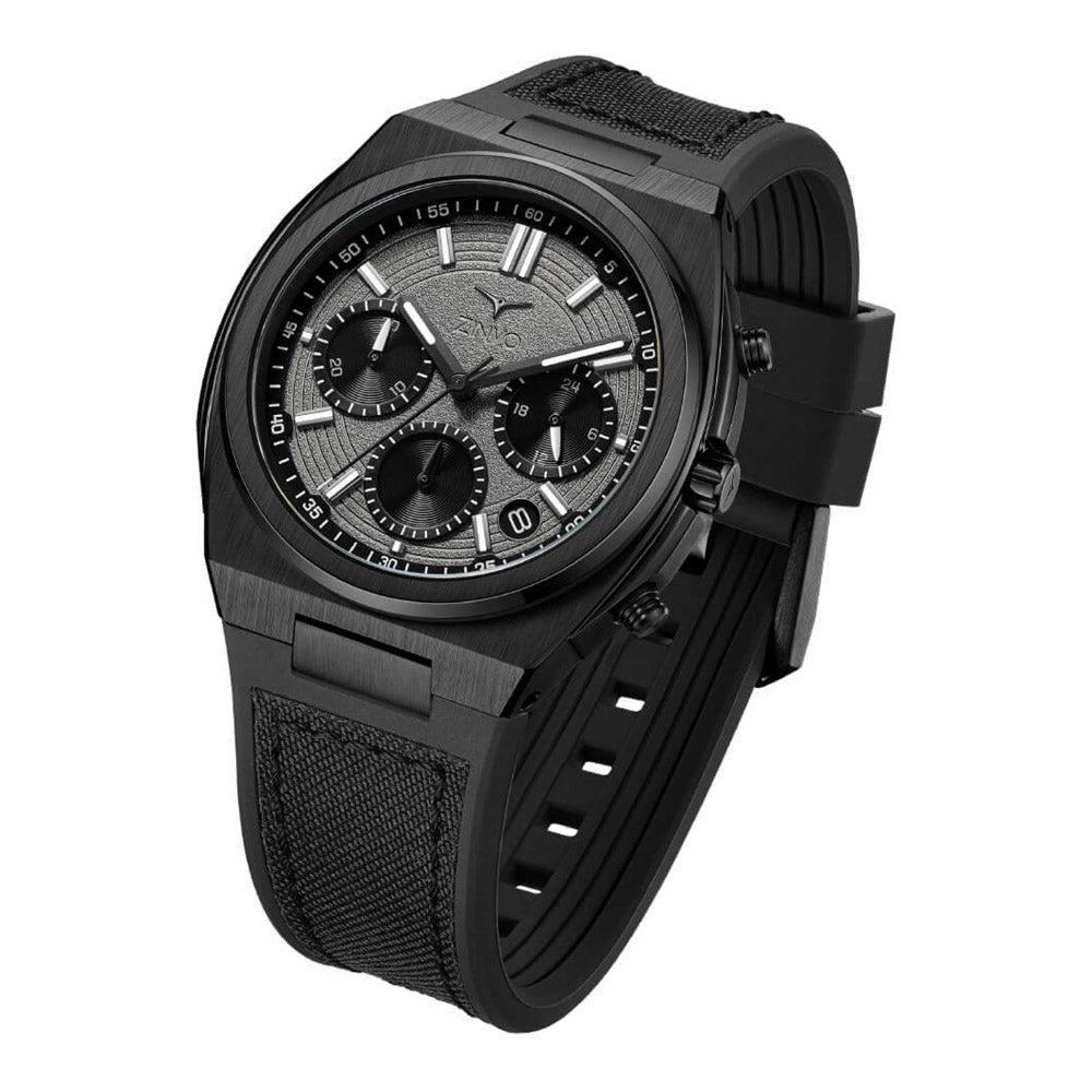 שעון יד לגבר ZINVO מסדרת CHRONO דגם BLACK