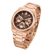 שעון יד לגבר ZINVO מסדרת CHRONO דגם ROSE GOLD