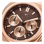 שעון יד לגבר ZINVO מסדרת CHRONO דגם ROSE GOLD