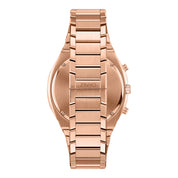 שעון יד לגבר ZINVO מסדרת CHRONO דגם ROSE GOLD