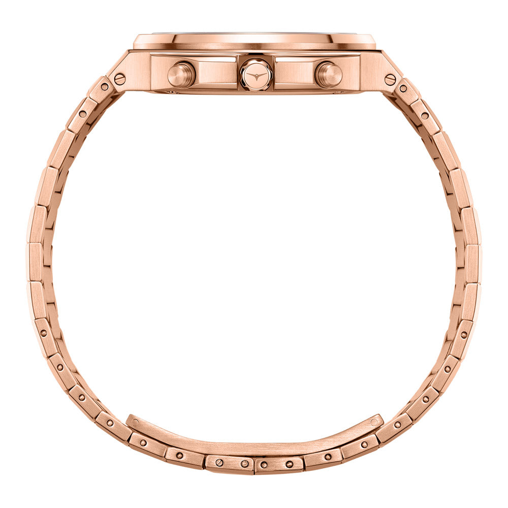 שעון יד לגבר ZINVO מסדרת CHRONO דגם ROSE GOLD