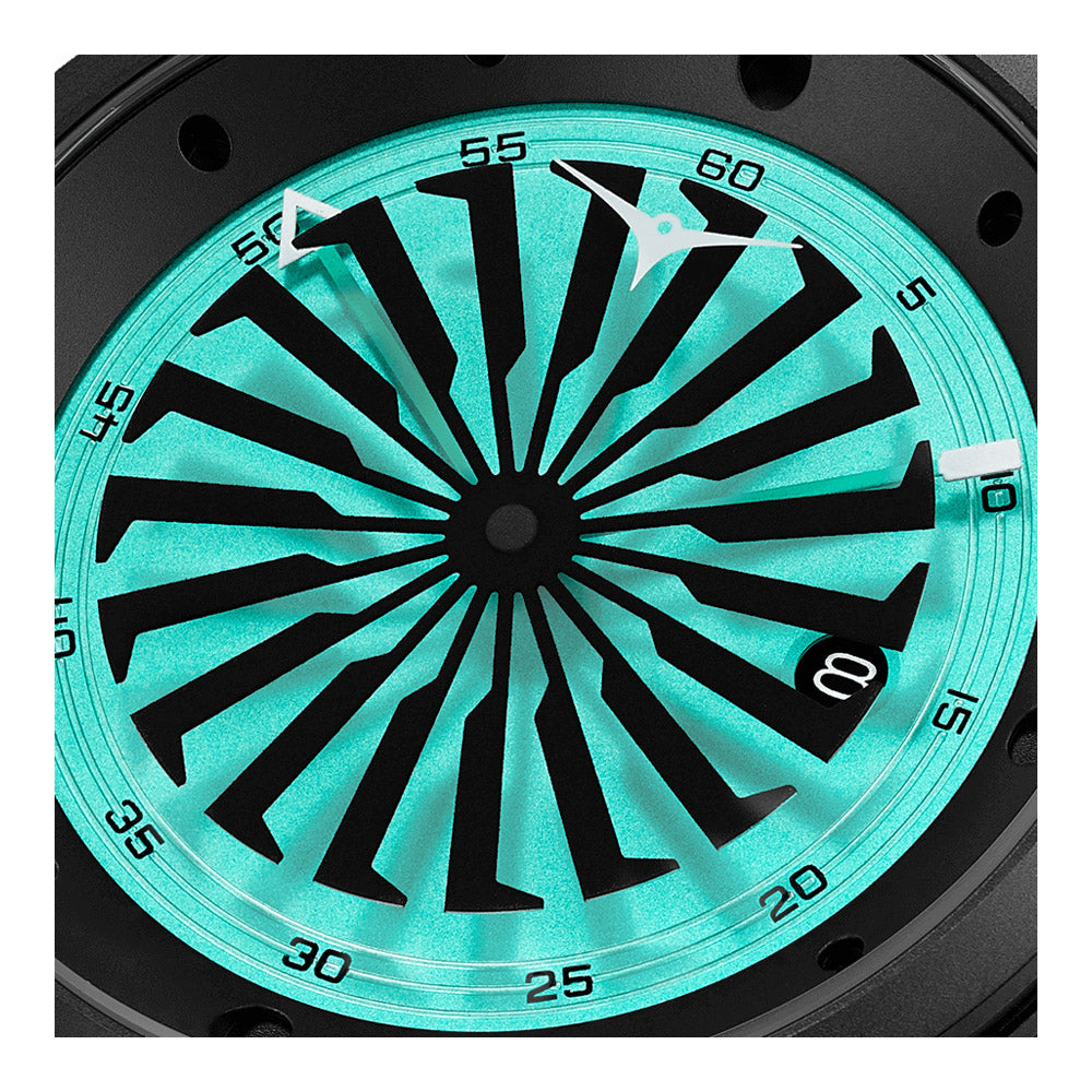 שעון יד לגבר ZINVO מסדרת BLADE דגם CYAN