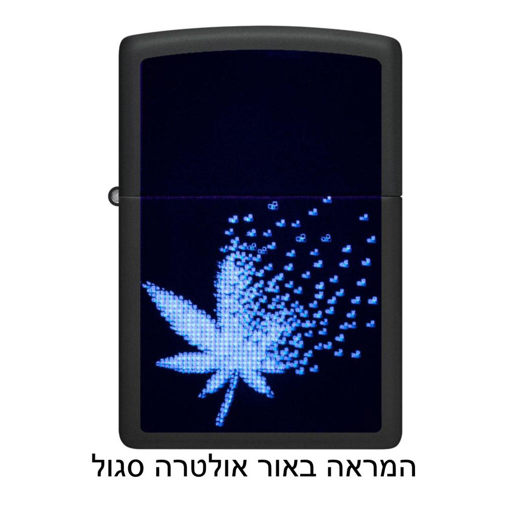 מצית זיפו פיקסלים קנאביס