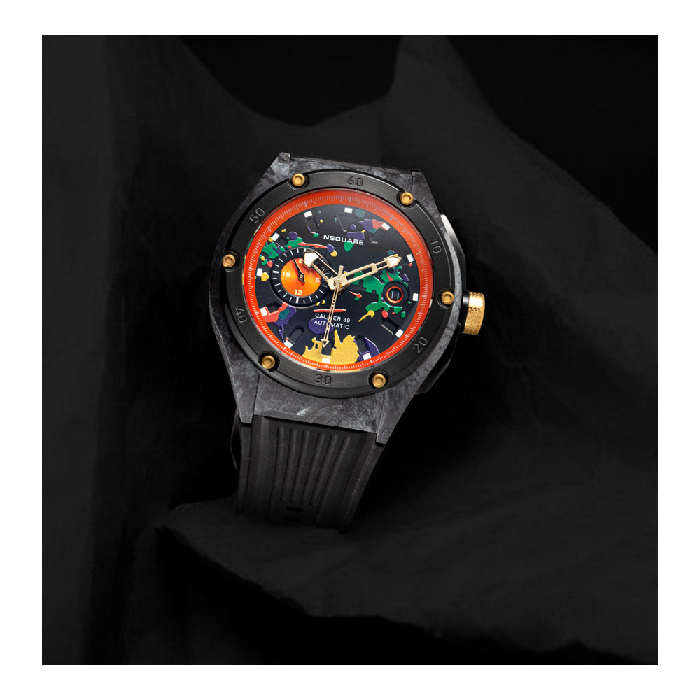 שעון יד לגבר NSQUARE דגם Multicoloured N39.2