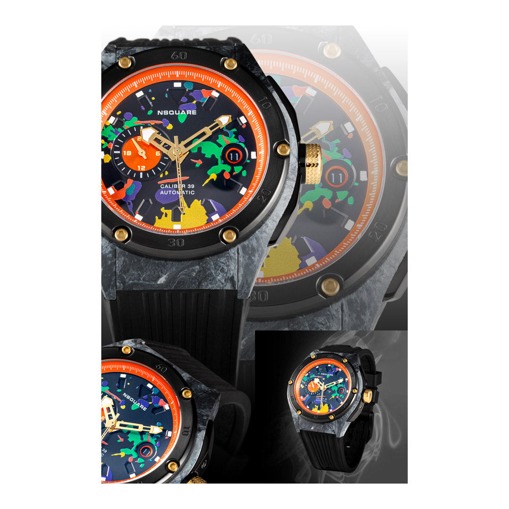 שעון יד לגבר NSQUARE דגם Multicoloured N39.2