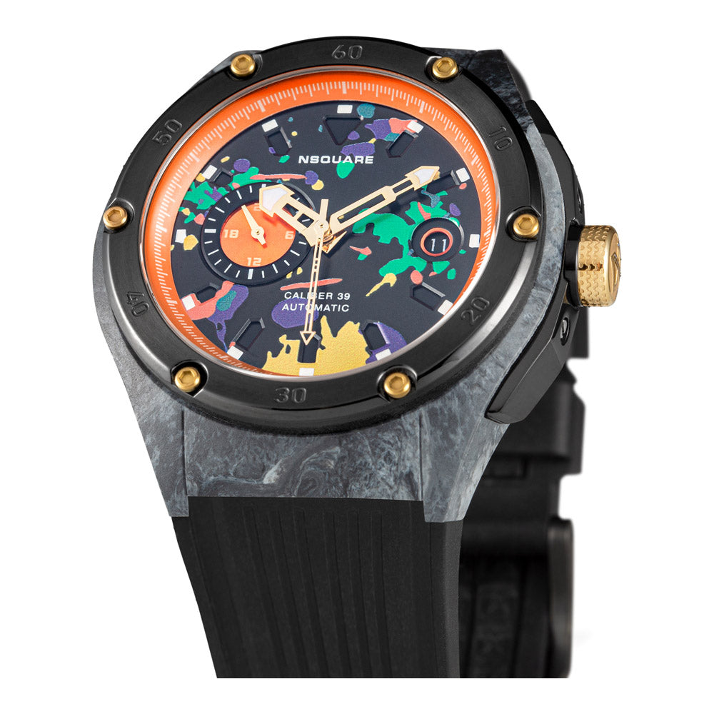 שעון יד לגבר NSQUARE דגם Multicoloured N39.2