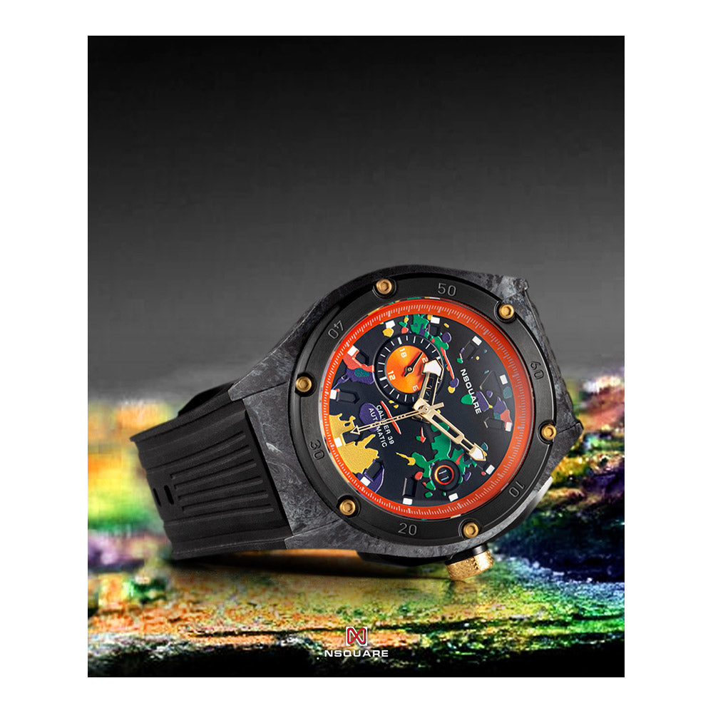 שעון יד לגבר NSQUARE דגם Multicoloured N39.2