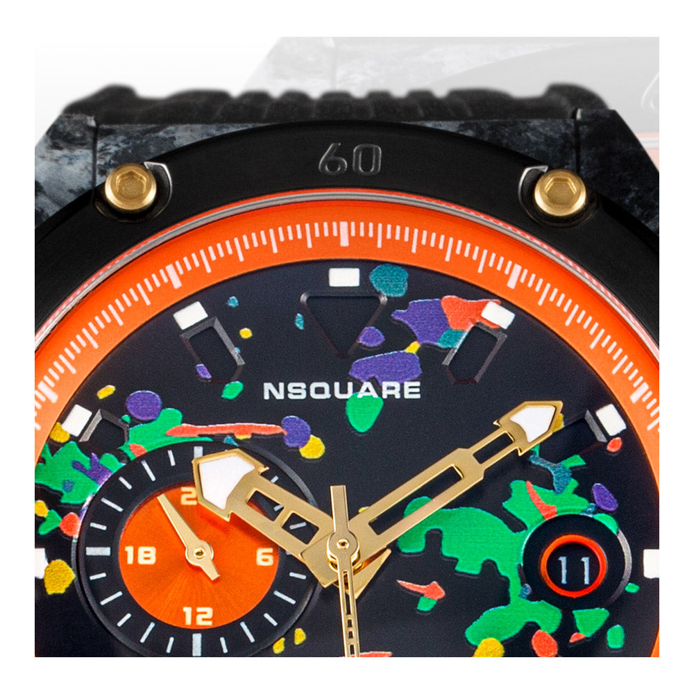 שעון יד לגבר NSQUARE דגם Multicoloured N39.2