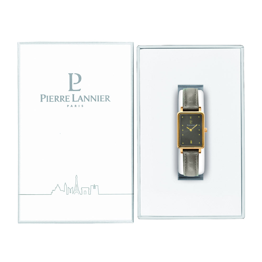 שעון יד עור לאישה PIERRE LANNIER 050K530