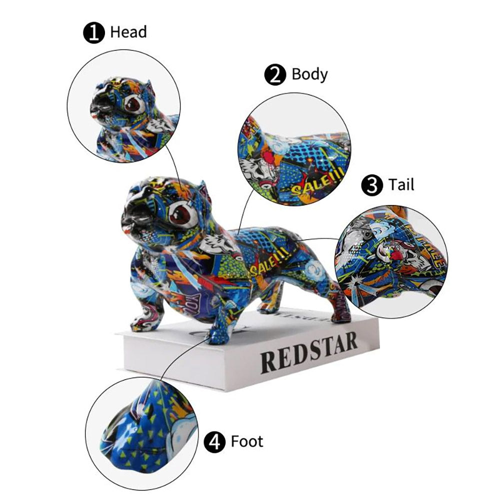 MICRO BULLY COMICS פסל כלב יוקרתי