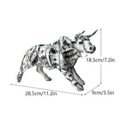 MONEY BULL פסל שור יוקרתי 100 דולר