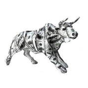 MONEY BULL פסל שור יוקרתי 100 דולר