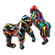 GORILLA BLACK RAINBOW פסל גורילה יוקרתי