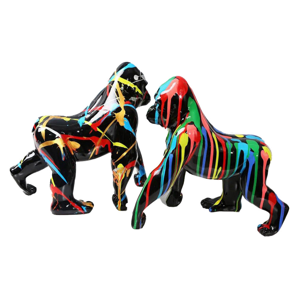 GORILLA BLACK RAINBOW פסל גורילה יוקרתי