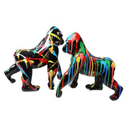 GORILLA BLACK RAINBOW פסל גורילה יוקרתי