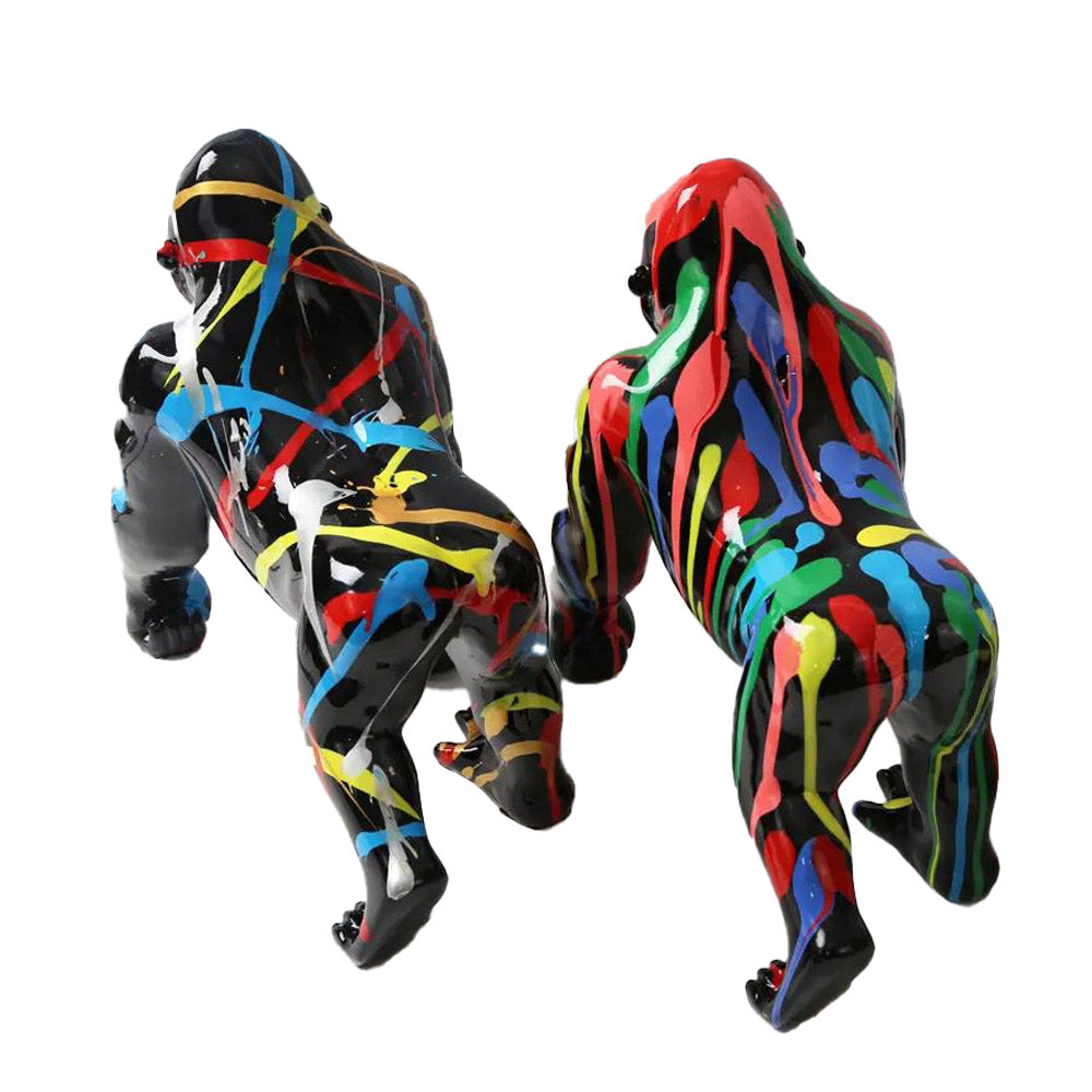 GORILLA BLACK RAINBOW פסל גורילה יוקרתי