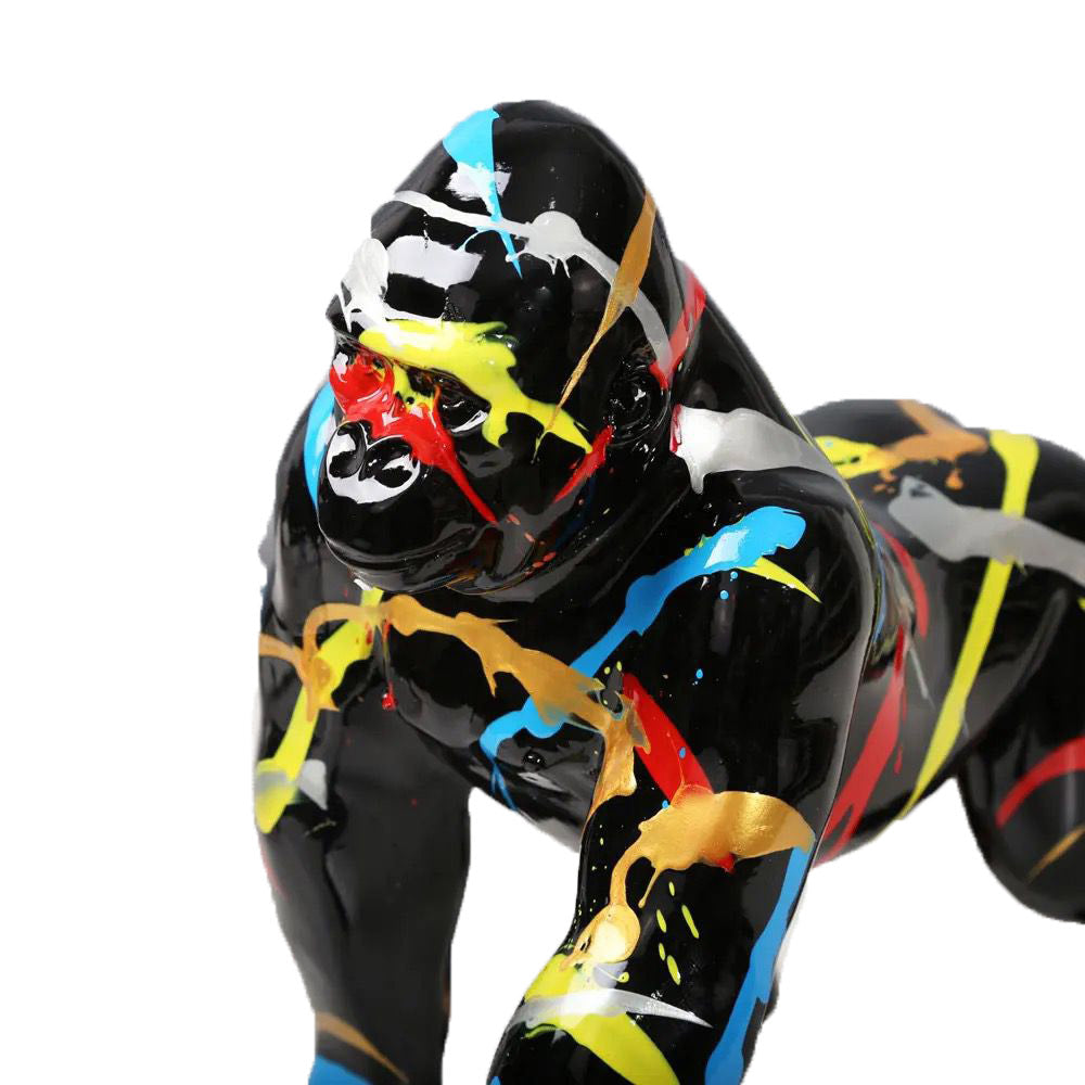 GORILLA BLACK RAINBOW פסל גורילה יוקרתי