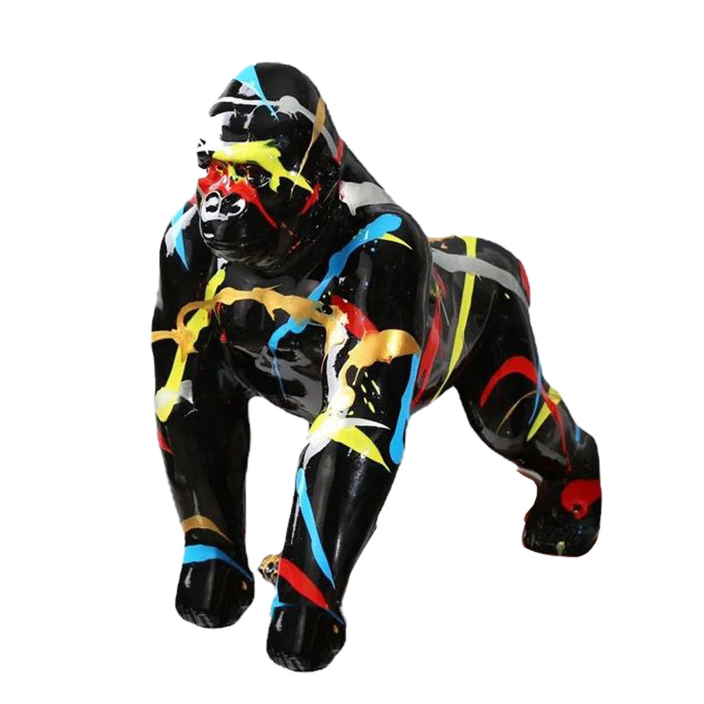 GORILLA BLACK RAINBOW פסל גורילה יוקרתי