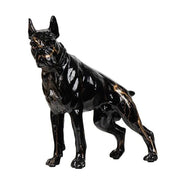 BLACK BOXER פסל כלב יוקרתי