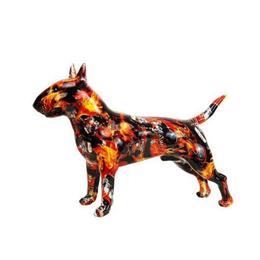 BULL TERRIER FLAME פסל כלב "להבה" יוקרתי