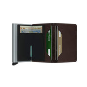 ארנק כרטיסים נשלפים SECRID Slimwallet מעור חום כהה
