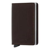 ארנק כרטיסים נשלפים SECRID Slimwallet מעור חום כהה