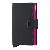 ארנק SECRID כרטיסים נשלפים Mini wallet Matte Black & fuchsia