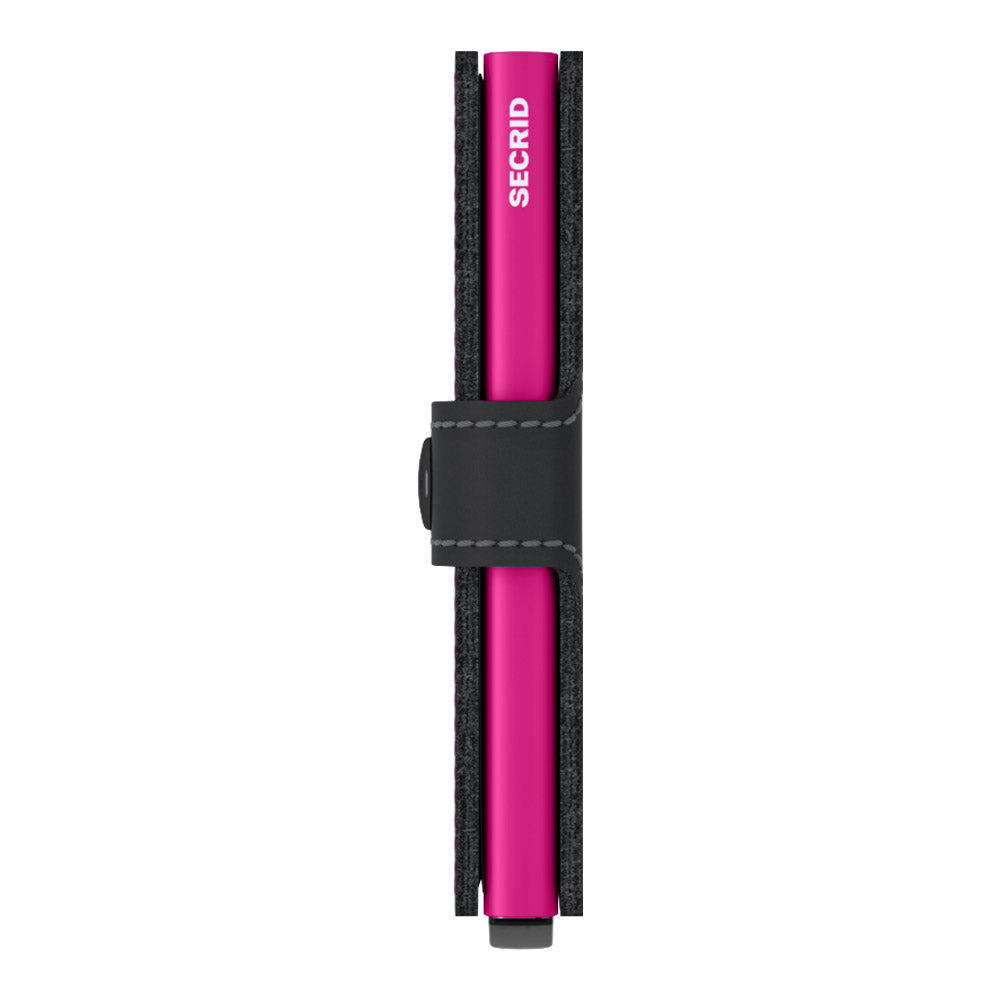 ארנק SECRID כרטיסים נשלפים Mini wallet Matte Black & fuchsia