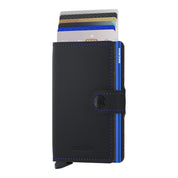 ארנק SECRID כרטיסים נשלפים Miniwallet Matte Black & Blue