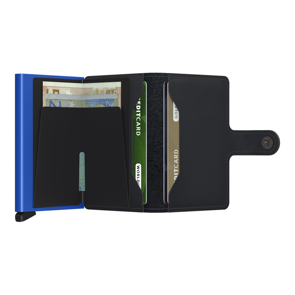 ארנק SECRID כרטיסים נשלפים Miniwallet Matte Black & Blue