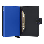 ארנק SECRID כרטיסים נשלפים Miniwallet Matte Black & Blue
