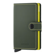 ארנק SECRID כרטיסים נשלפים Mini wallet Matte Green & Lime