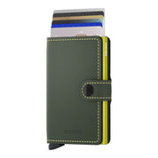 ארנק SECRID כרטיסים נשלפים Mini wallet Matte Green & Lime