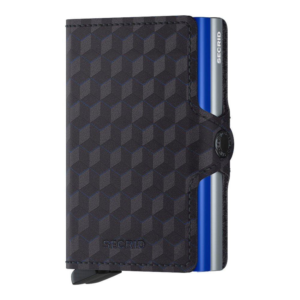 ארנק SECRID כרטיסים נשלפים Twinwallet Optical Titanium-Blue