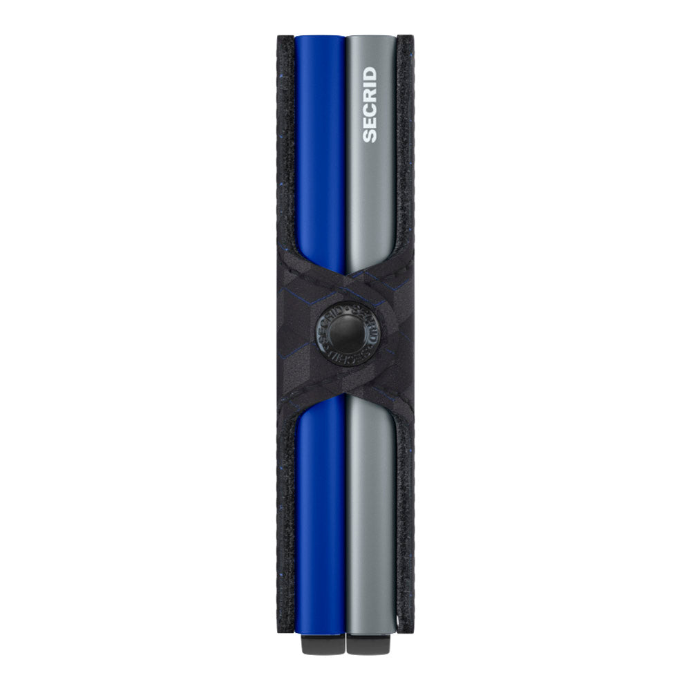 ארנק SECRID כרטיסים נשלפים Twinwallet Optical Titanium-Blue