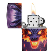 מצית זיפו דרקון אש זוהר