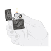 מצית זיפו שלדים משושים