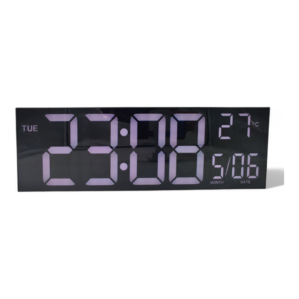 שעון קיר LED מחליף צבעים