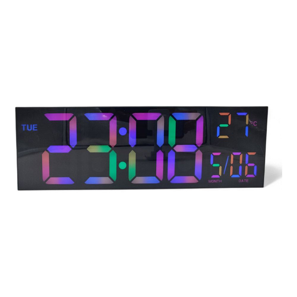 שעון קיר LED מחליף צבעים
