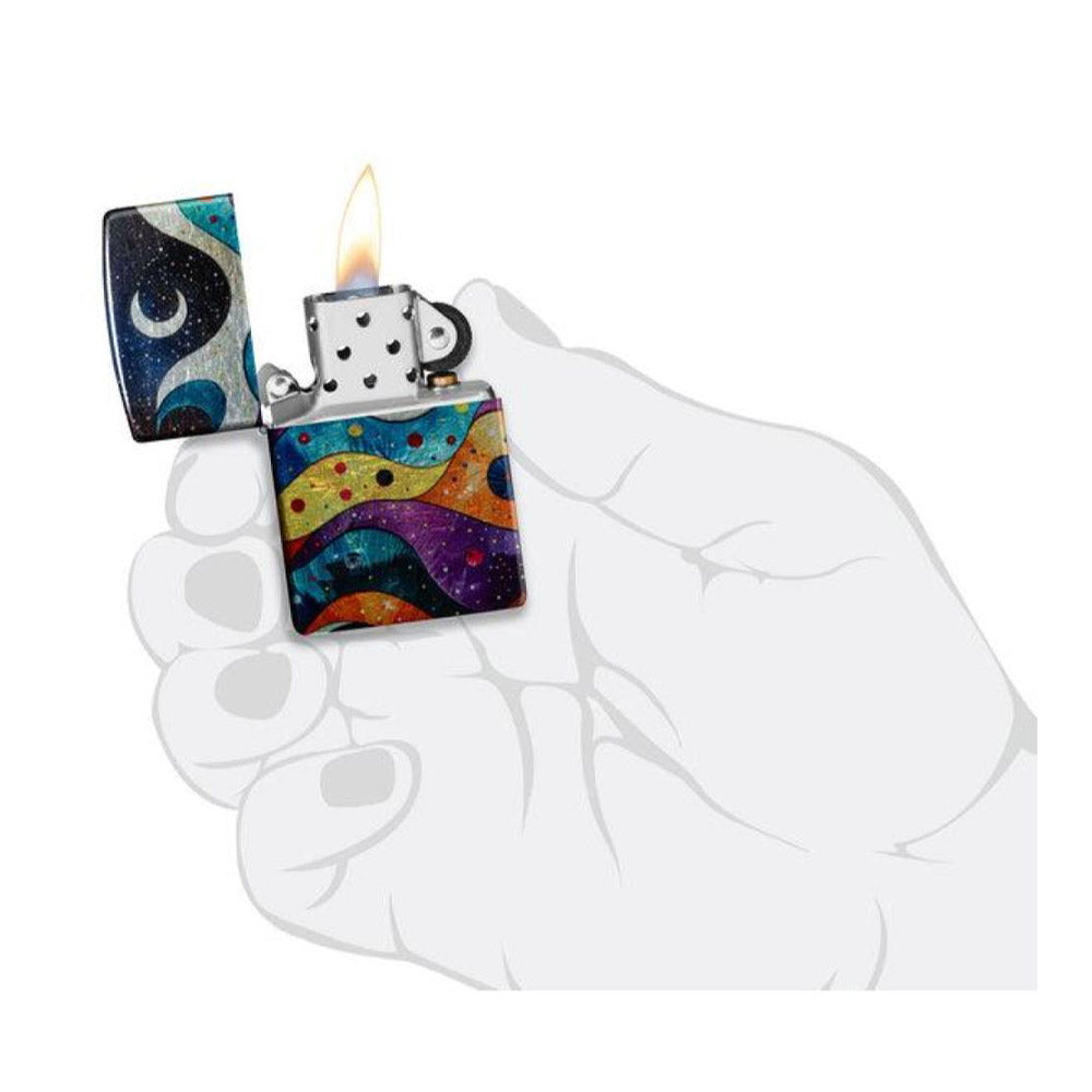מצית זיפו חלל אבסטרקטי