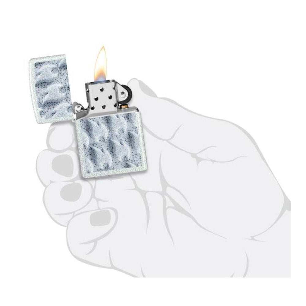 מצית זיפו להבות ב-3D