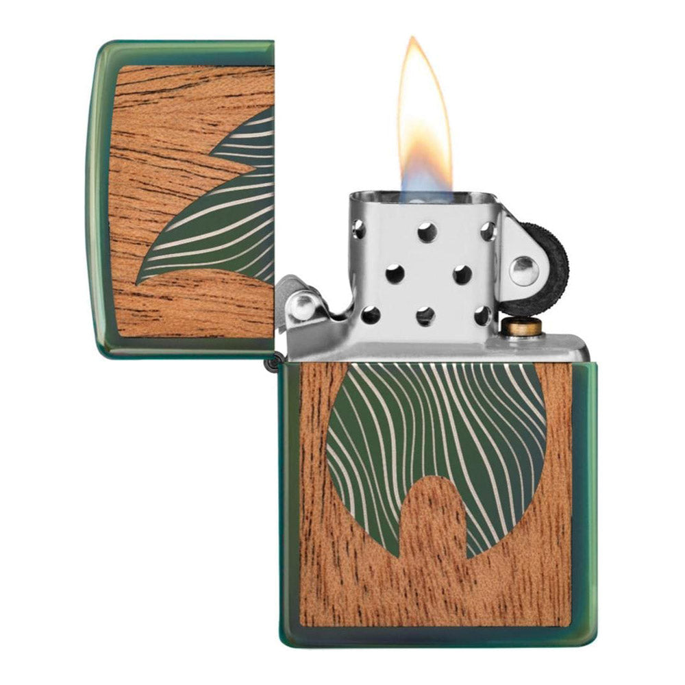 מצית זיפו WOOD CHUCK ירוקה