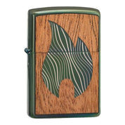 מצית זיפו WOOD CHUCK ירוקה