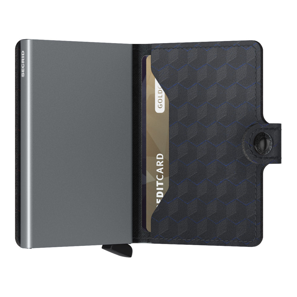 ארנק SECRID כרטיסים נשלפים Mini wallet Optical Black-Titanium