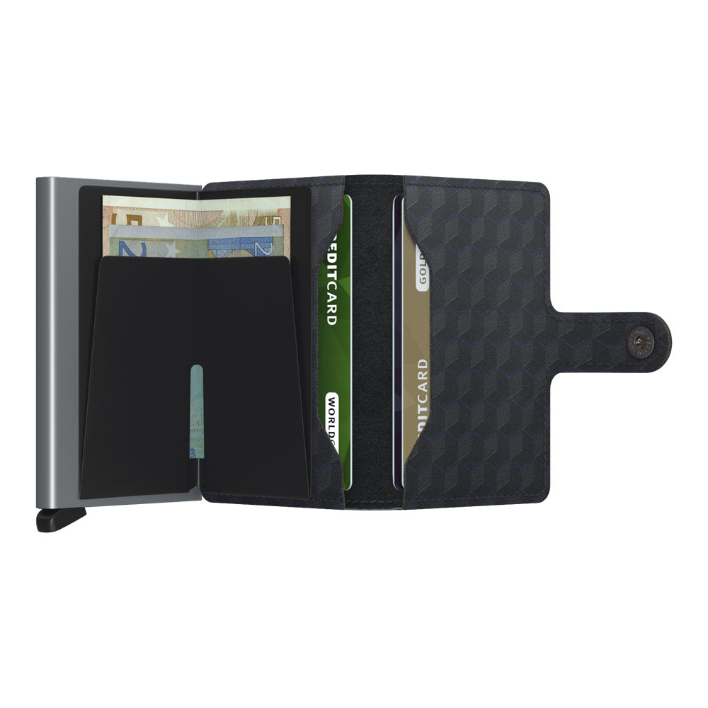 ארנק SECRID כרטיסים נשלפים Mini wallet Optical Black-Titanium